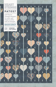 Heart Strings Layer Cake quilt in Nutmeg fabric by BasicGrey for Moda Fabrics. Download the PDF here!