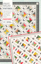 Load image into Gallery viewer, FRUIT SALAD scrappy diamond quilt by Audrey Tanke for BasicGrey. Fabric is Fruit Loop by BasicGrey for Moda Fabrics. Charm pack friendly.