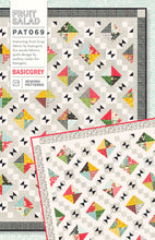 Load image into Gallery viewer, FRUIT SALAD scrappy diamond quilt by Audrey Tanke for BasicGrey. Fabric is Fruit Loop by BasicGrey for Moda Fabrics. Charm pack friendly.