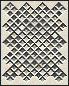Board Games diamond quilt by Natalie Crabtree for BasicGrey. Layer Cake friendly. Fabric is Date Night by BasicGrey for Moda Fabrics.
