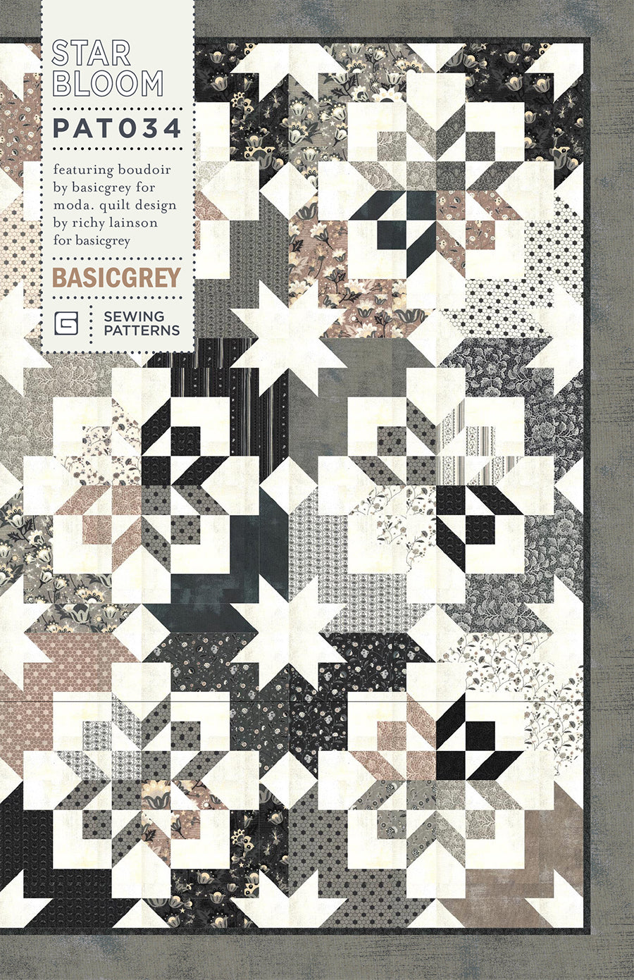 PAT034B - Star Bloom - Printed Booklet – BasicGrey